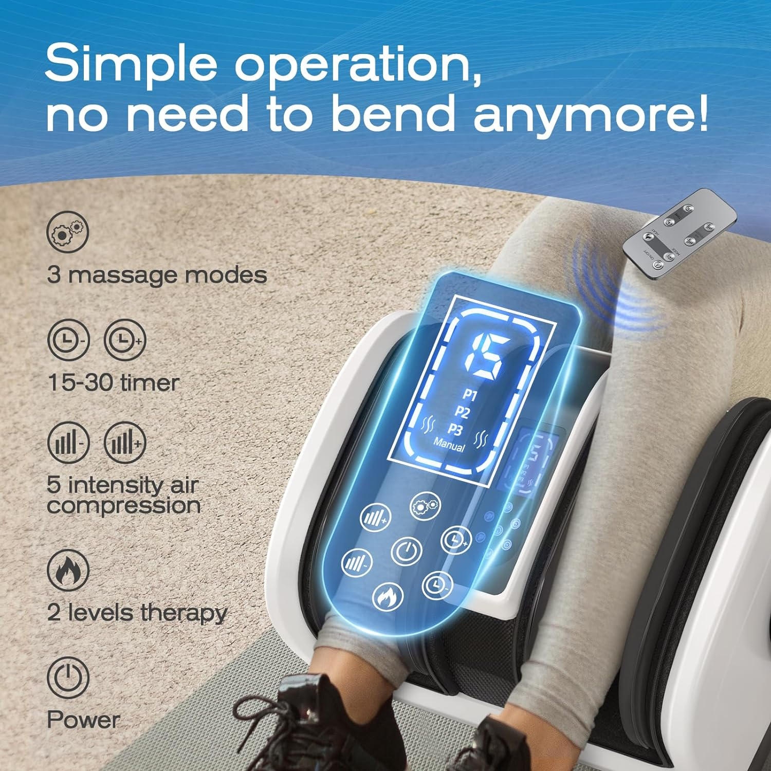 Dispositif de soulagement des jambes ComfortWave