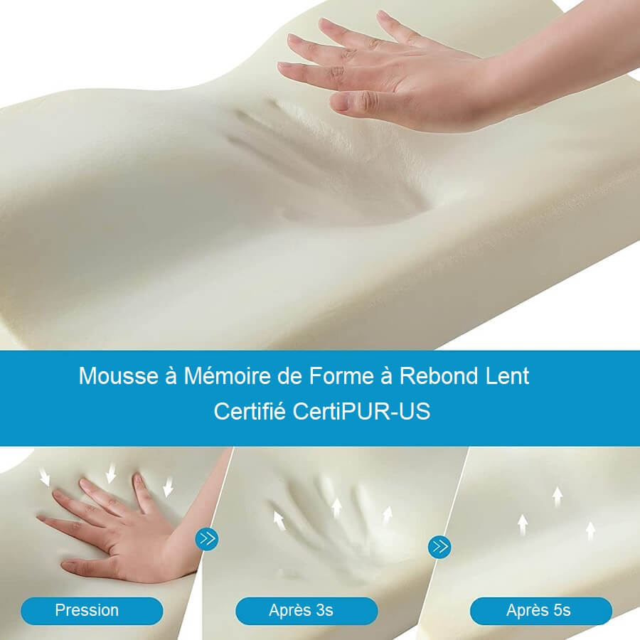 Oreiller Cervical Orthopédique à Mémoire de Forme
